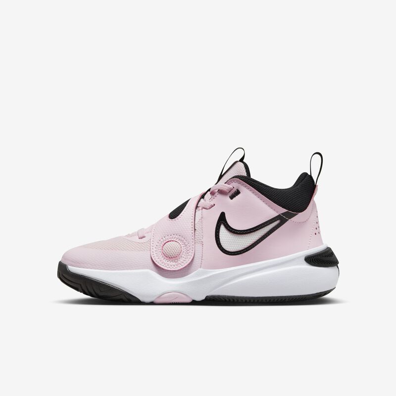 Nike Team Hustle D 11, Espuma rosa/Blanco/Negro/Blanco cumbre, hi-res