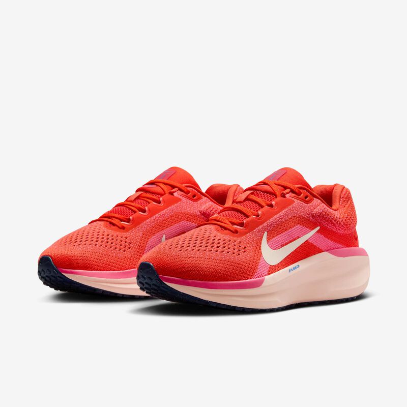 Nike Winflo 11, Rojo Picante/Hiperrosa/Azul Carrera/Marfil Pálido, hi-res