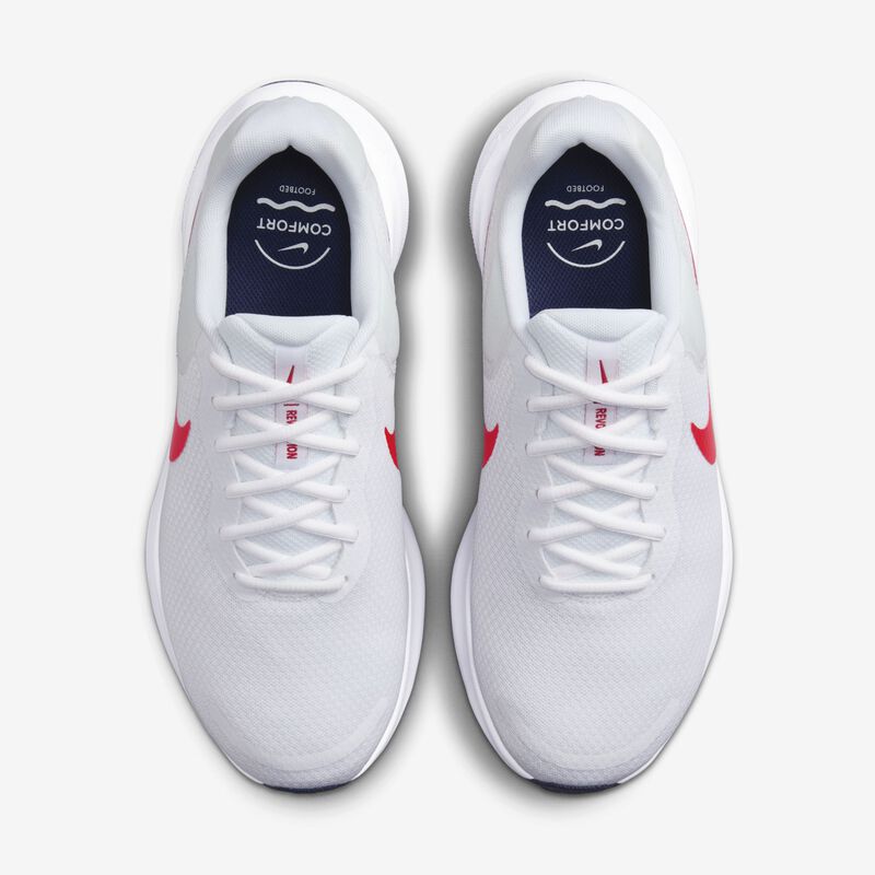 Nike Revolution 7, Blanco/Azul marino medianoche/Rojo universitario, hi-res
