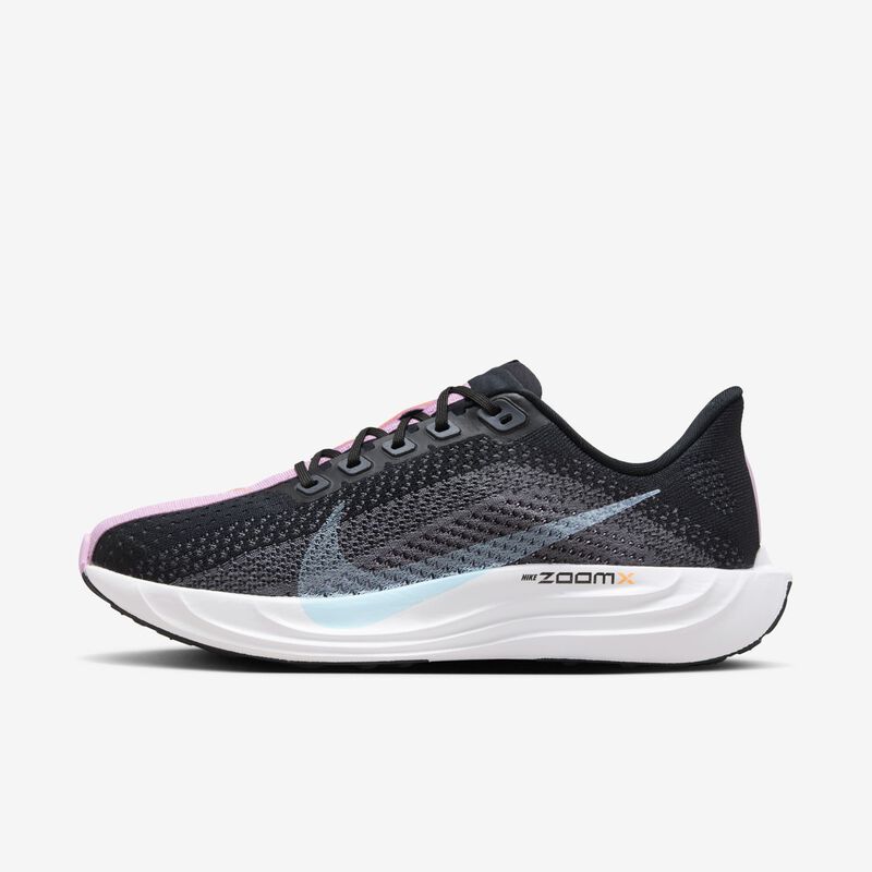 Nike Pegasus Plus, Negro/Azul Glaciar-Gris Oscuro-Rosa Intenso, hi-res