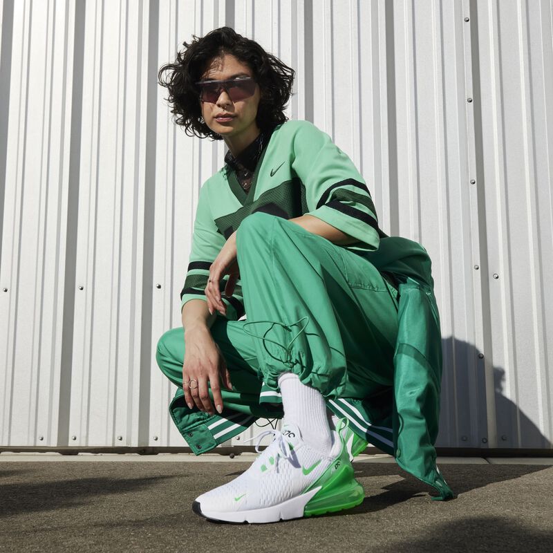 Nike Air Max 270, Blanco/Verde Shock-Blanco-Negro, hi-res