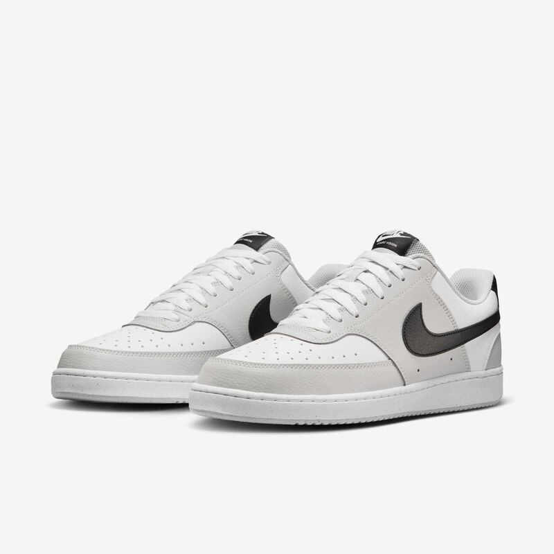 Nike Court Vision Low, Gris Niebla/Blanco/Negro, hi-res