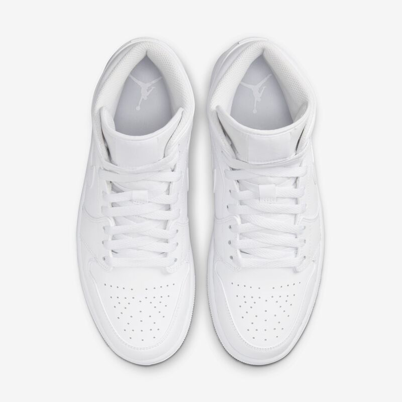 Air Jordan 1 Mid, Blanco/Blanco/Blanco, hi-res