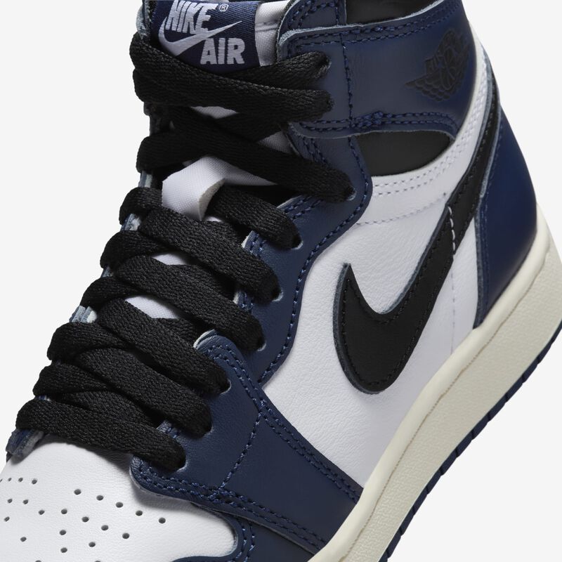 Air Jordan 1 High OG, Azul marino medianoche/Blanco/Vela/Negro, hi-res