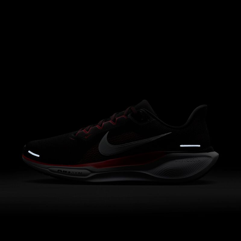 Nike Pegasus 41, Negro/Fire Red/Blanco, hi-res