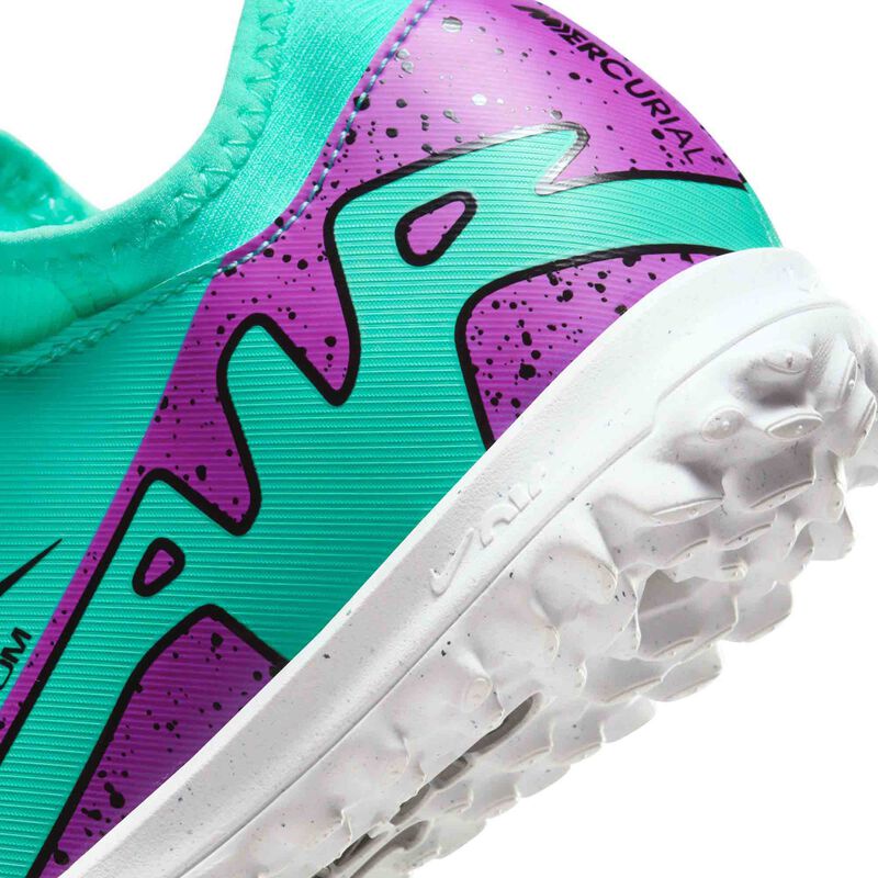 Nike Jr. Zoom Mercurial Vapor 15 Academy TF, Hiperturquesa/Negro/Blanco/Sueño fucsia, hi-res
