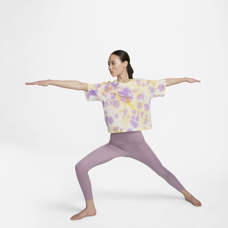 Nike Yoga Dri-FIT Luxe, Chifón limón/Fucsia enérgico, hi-res