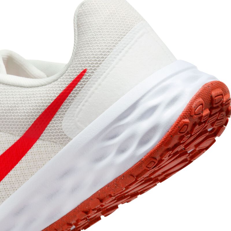Nike Revolution 6, Blanco cumbre/Obsidiana/Blanco/Rojo pista, hi-res
