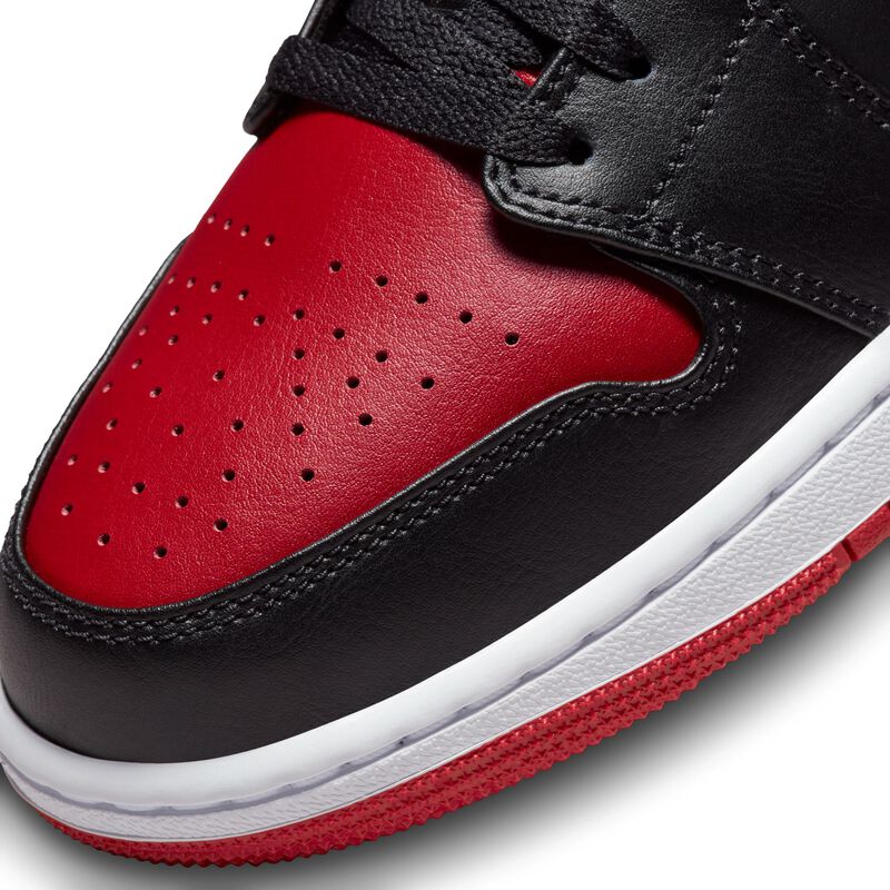 Air Jordan 1 Low, Negro/Blanco/Gym Red, hi-res