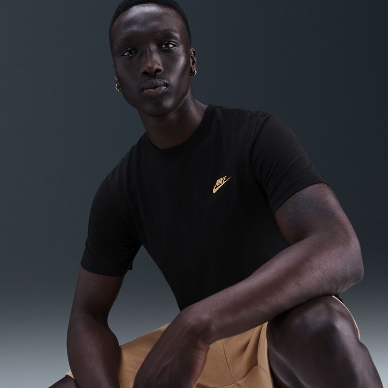 Nike Sportswear Club, Negro/(Dorado), hi-res