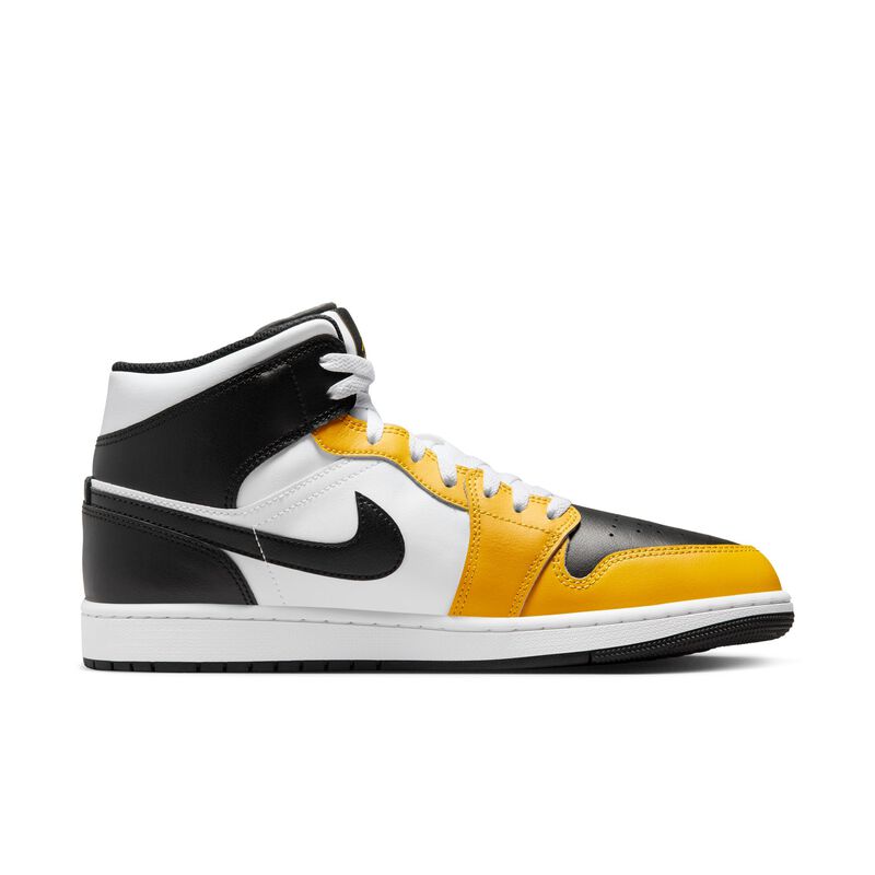 Air Jordan 1 Mid, Amarillo Ocre/Negro-Blanco, hi-res