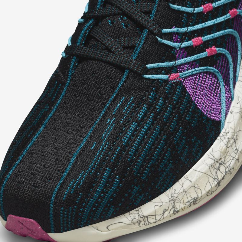 Nike Pegasus Turbo Next Nature SE, Negro/Abismo verde/Rosa intenso/Sueño fucsia, hi-res