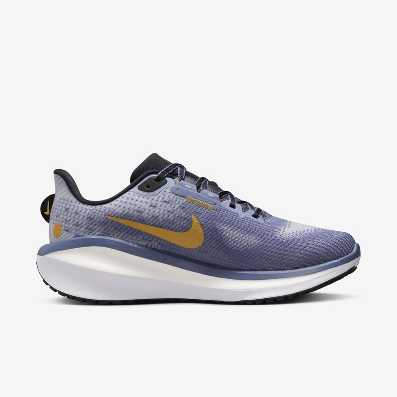 Nike Vomero 17, Azul difuso/Pizarra cenizo/Blanco/Oro metalizado, hi-res