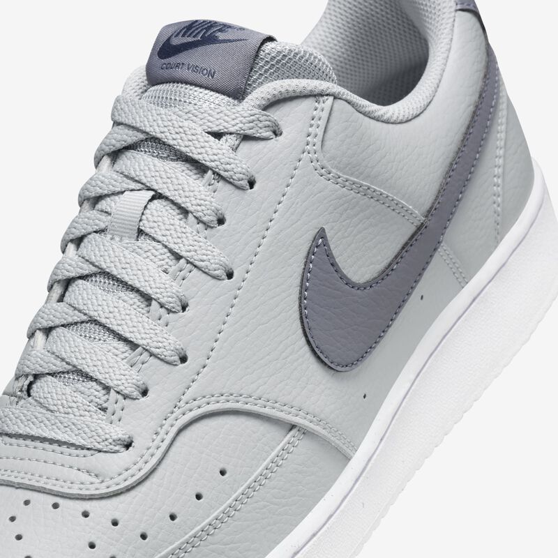 Nike Court Vision Low Next Nature, Gris lobo/Azul marino medianoche/Blanco/Carbón claro, hi-res