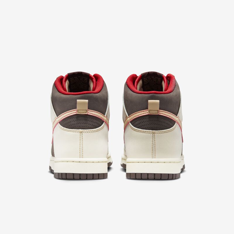 Nike Dunk High Retro SE, Marrón barroco/Leche de coco/Rojo místico/Sésamo, hi-res