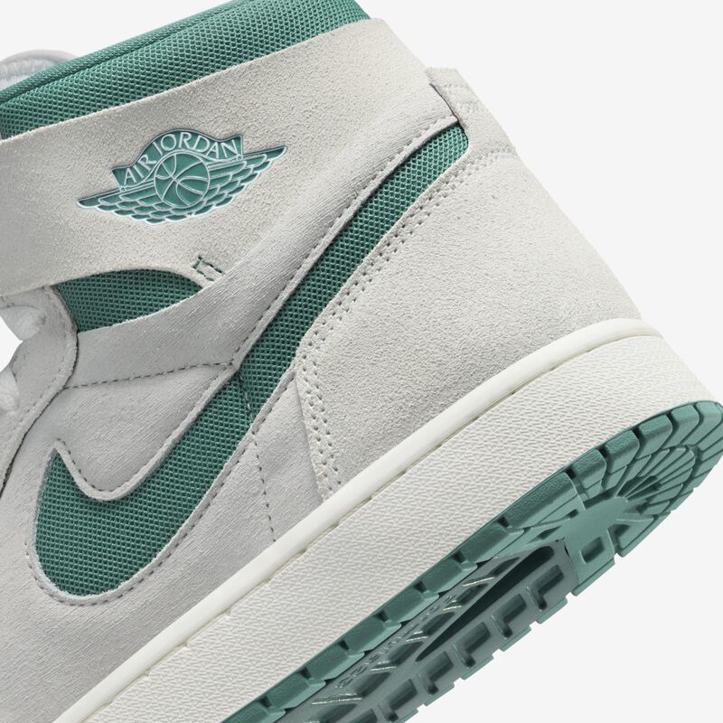 Air Jordan 1 Zoom CMFT 2, Blanco Cumbre/Verde Bicoastal-Oxidado, hi-res