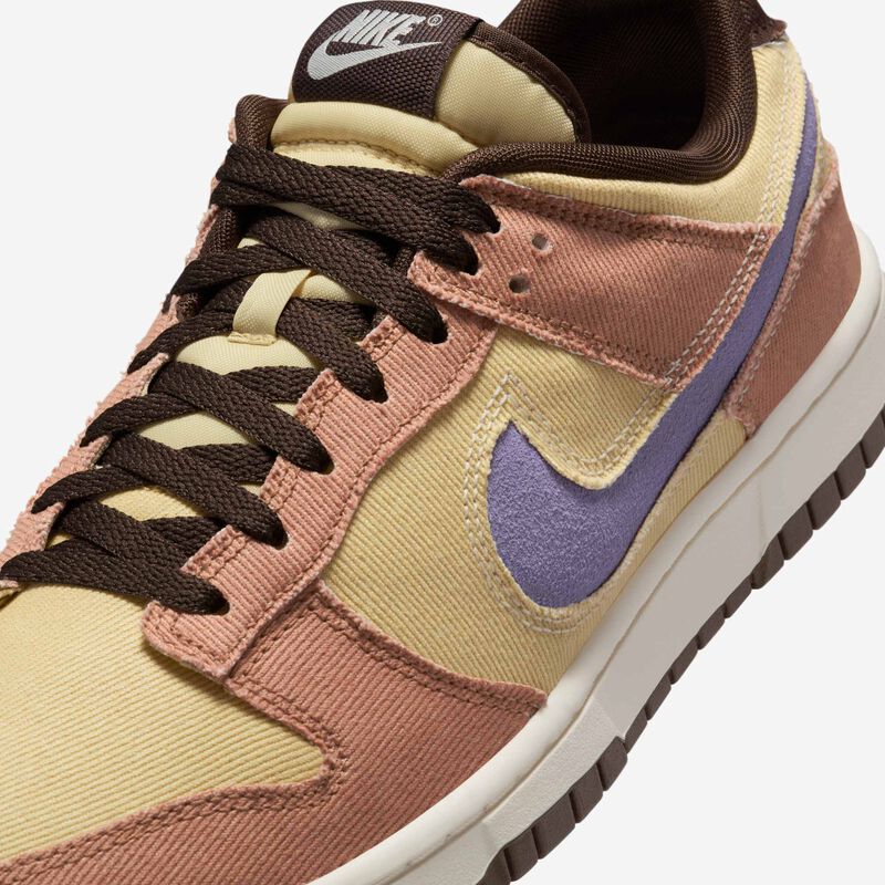 Nike Dunk Low Retro SE, Arcilla Espolvoreada/Oro De Equipo/Castaño Barroco/Ametista Polvorienta, hi-res