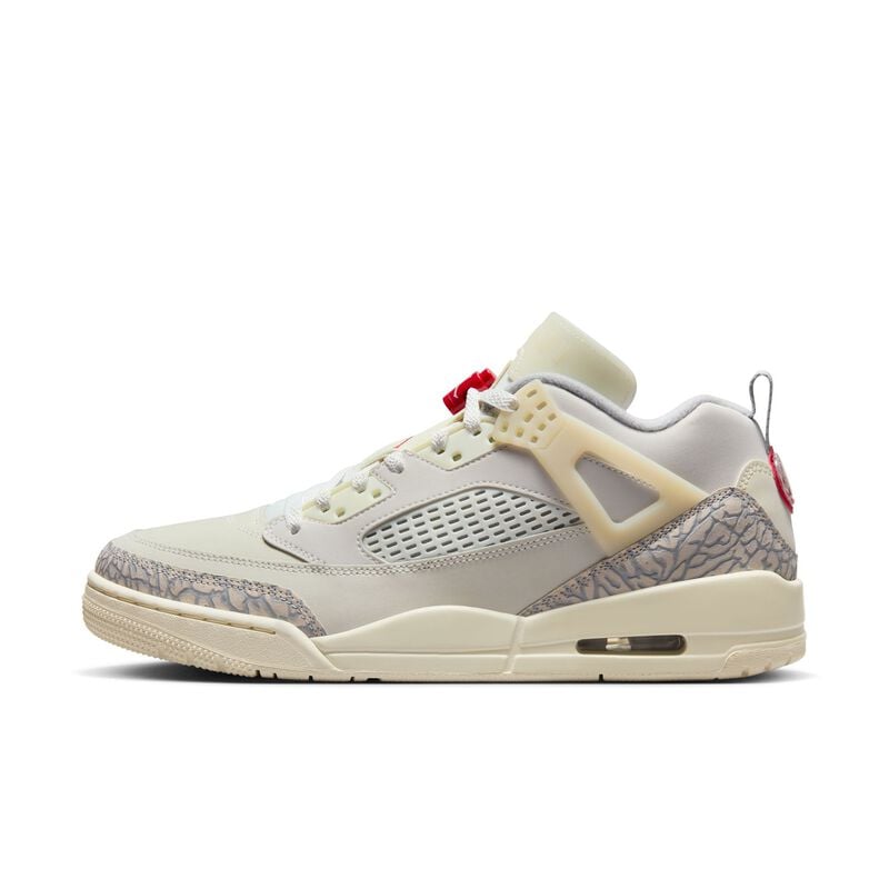 Jordan Spizike Low, Vela/Leche de coco/Arenisca/Rojo universitario, hi-res