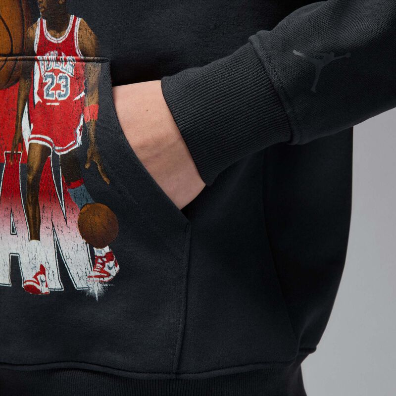 Jordan Flight Fleece, Negro Apagado, hi-res