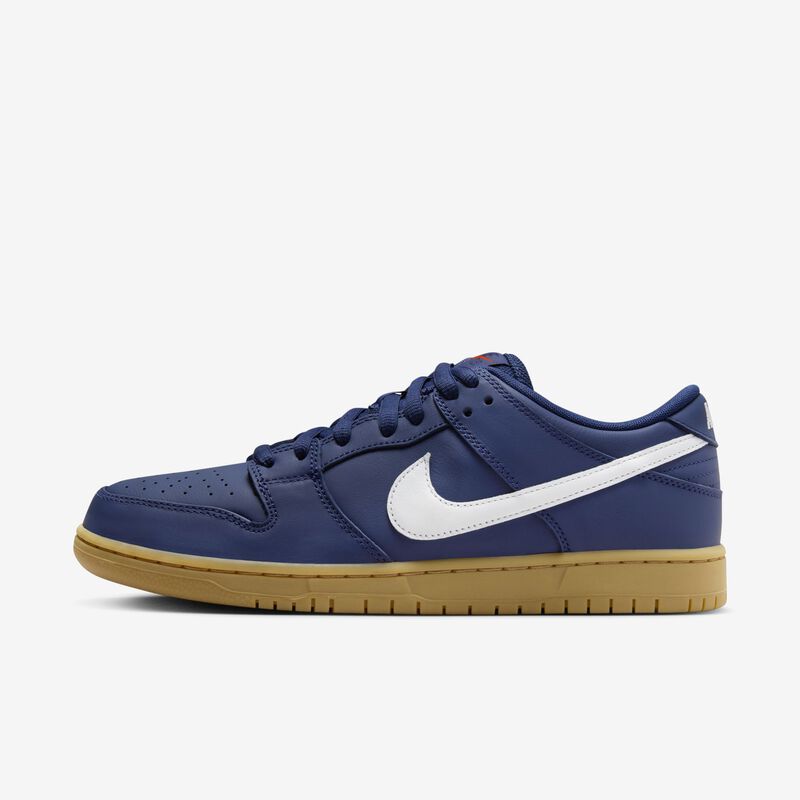 Nike SB Dunk Low Pro, Azul Marino/Azul Marino/Goma Marrón Claro/Blanco, hi-res