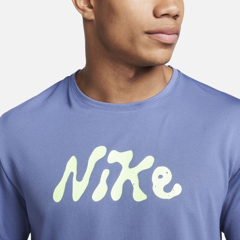 Nike Dri-FIT UV Miler Studio '72, Azul difuso/Avalancha lima, hi-res