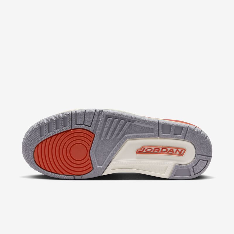 Air Jordan 3 Retro, Blanco/Arcilla cósmica-Vela-Gris cemento, hi-res