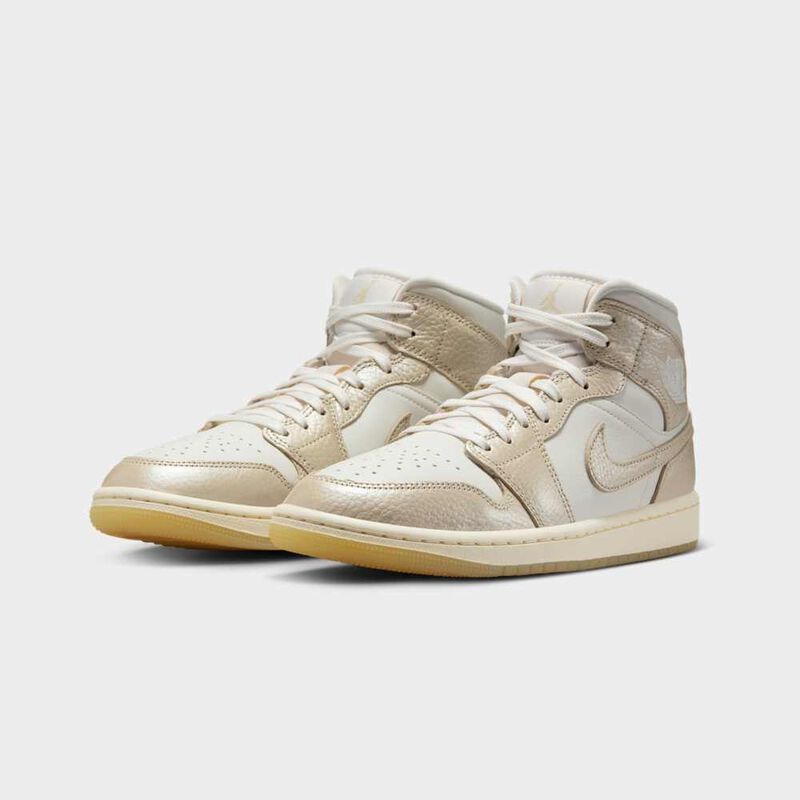 Air Jordan&nbsp;1 Mid SE, Vela/Marfil p&aacute;lido/Oro team, hi-res