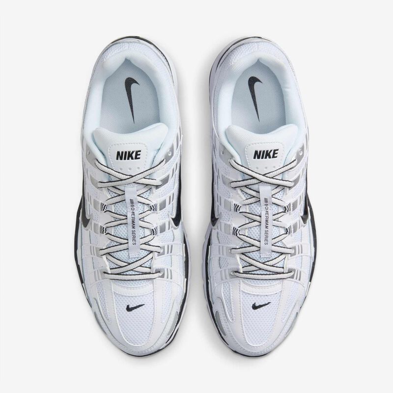 Nike P-6000, Blanco/Plata metalizado/Negro/Negro, hi-res