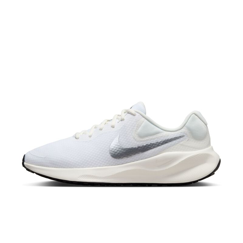 Nike Revolution 7, Blanco/Plata Metalizado-Vela-Negro, hi-res