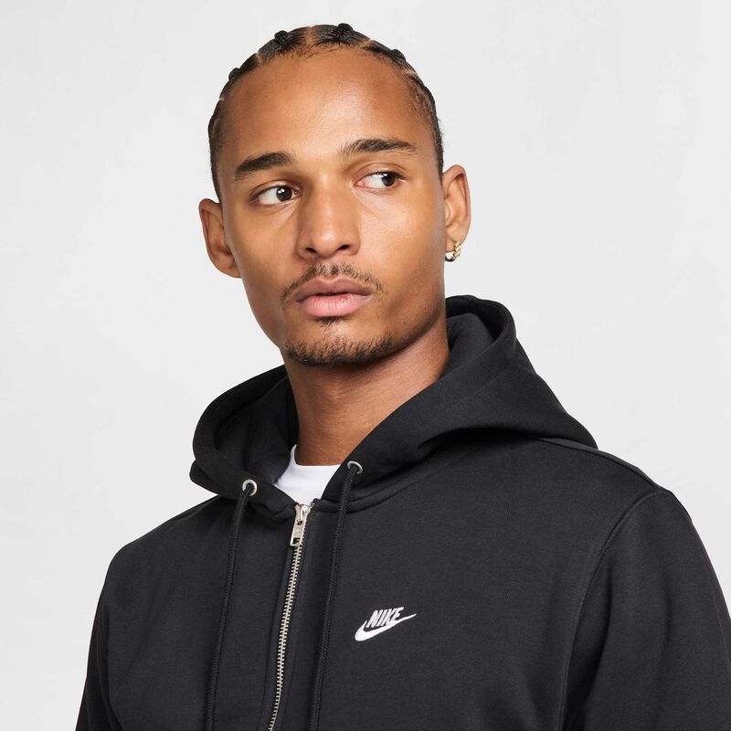 Nike Club, Negro/Negro/Blanco, hi-res