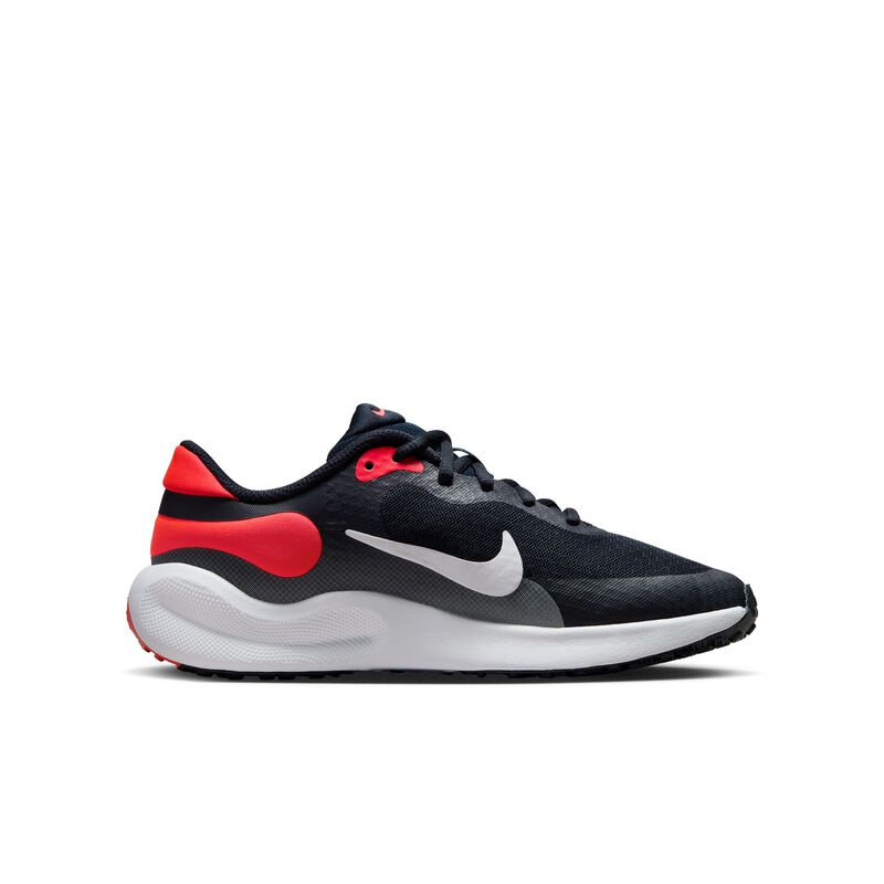 Nike Revolution 7, Obsidiana oscuro/Carmesí brillante/Negro/Blanco, hi-res