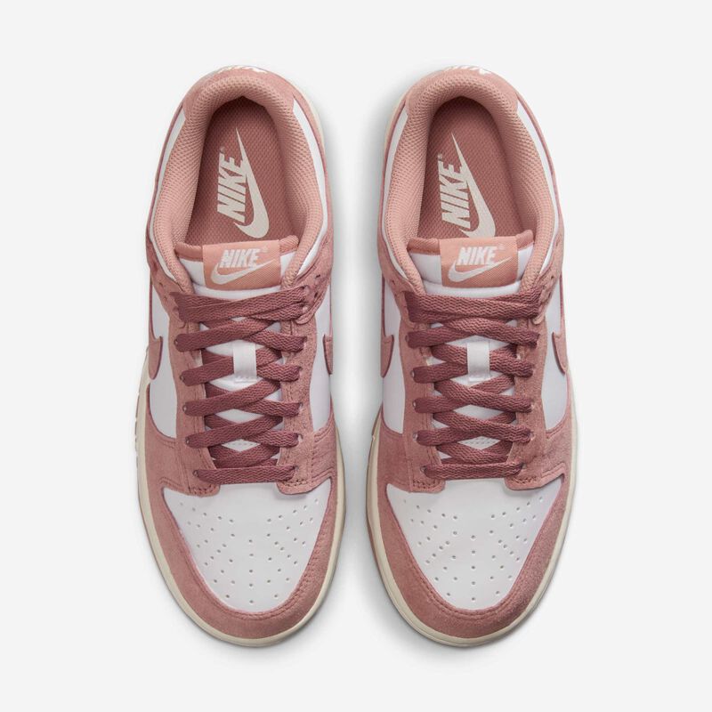 Nike Dunk Low, Blanco/Rosa Partícula-Vela-Plata Metalizada, hi-res