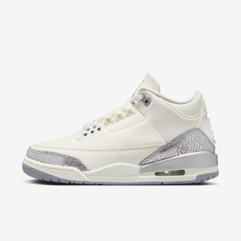 Air Jordan 3 Retro, Vela/Plata Metalizado/Gris Cemento, hi-res
