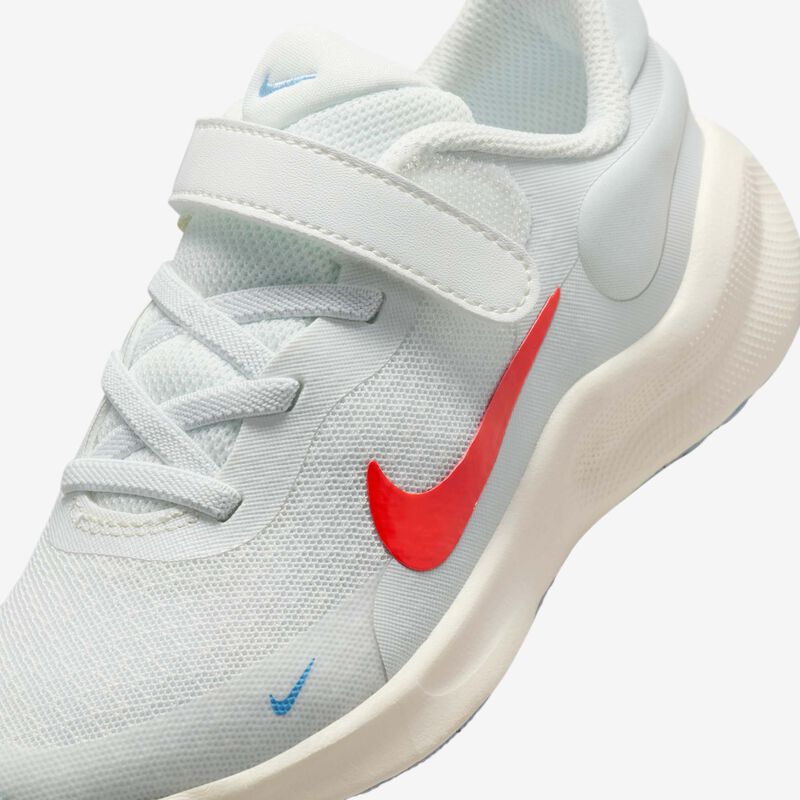 Nike Revolution 7, Blanco Cumbre/Vela/Azul Psíquico/Rojo Picante, hi-res