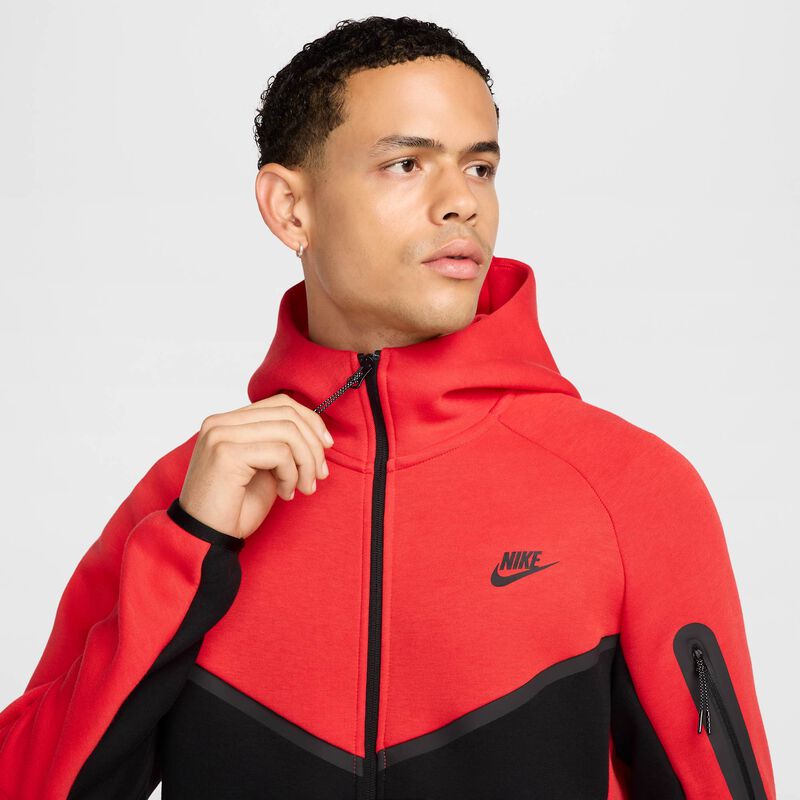 Nike Tech, Carmesí Claro/Negro/Negro, hi-res