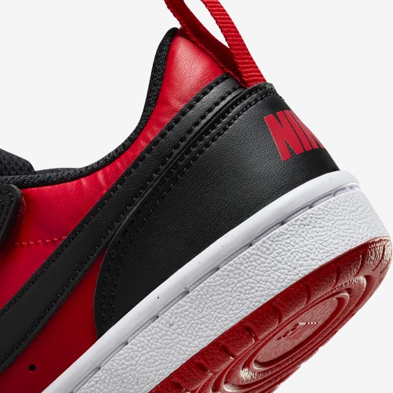 Nike Court Borough Low Recraft, Rojo Universitario/Blanco/Negro, hi-res