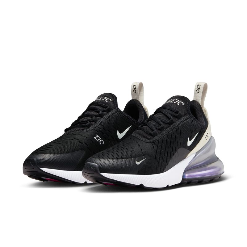 Nike Air Max 270, Negro/Fantasma/Rosa feroz/Plata metalizado, hi-res