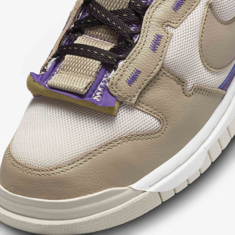 Nike Air Dunk Jumbo, Marrón verdoso claro/Marrón terciopelo/Morado campo/Caqui, hi-res