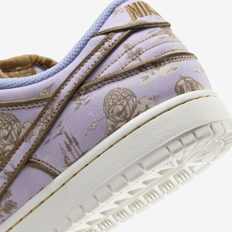 Nike SB Dunk Low Pro Premium, Gris fútbol/Caqui/Oro liso/Leche de coco, hi-res