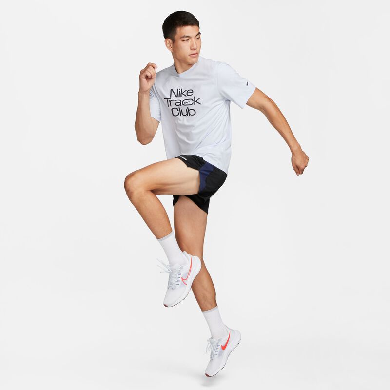Nike Track Club, Gris fútbol/Azul marino medianoche, hi-res