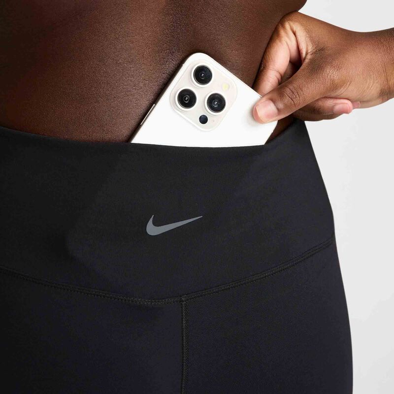Nike One Seamless Front, Negro/Negro, hi-res
