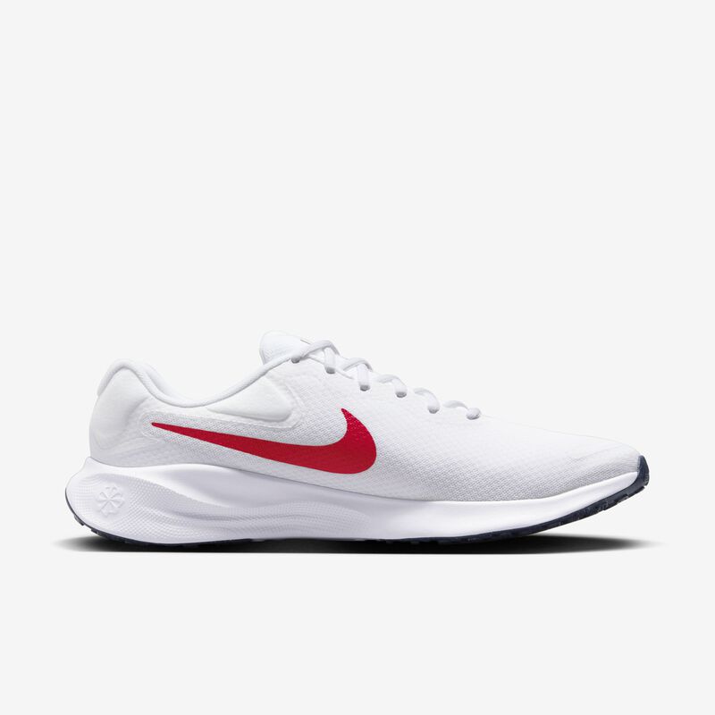 Nike Revolution 7, Blanco/Azul marino medianoche/Rojo universitario, hi-res
