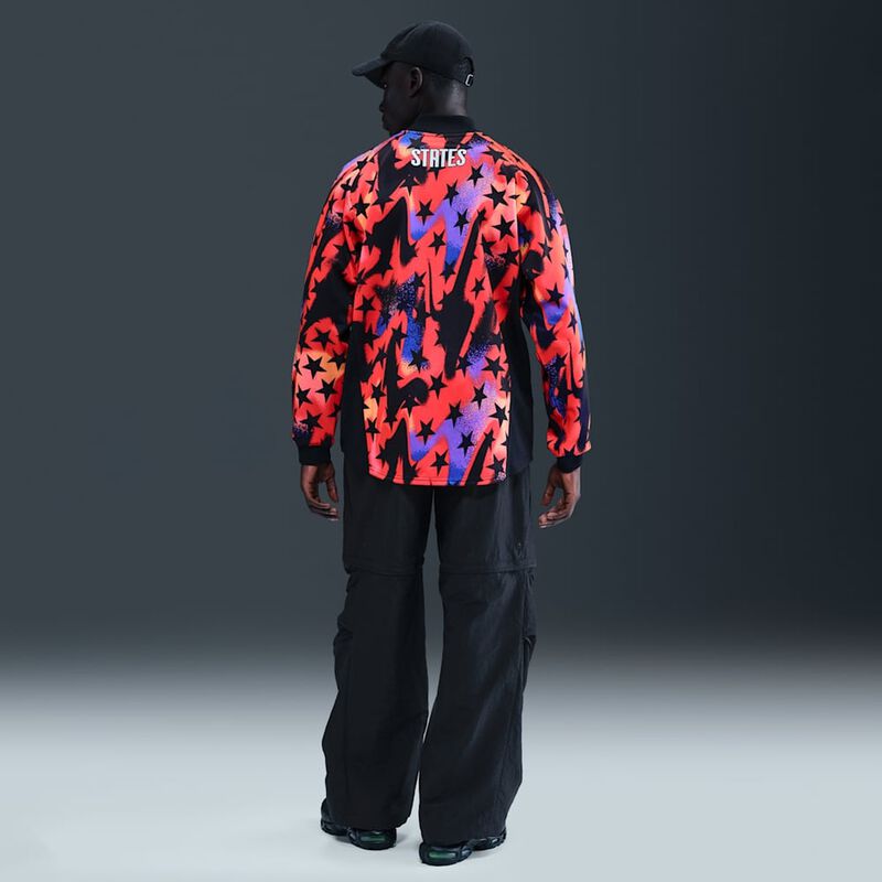 USMNT Authentic Goalkeeper, Negro/Carmes&iacute; brillante/Carmes&iacute; brillante, hi-res