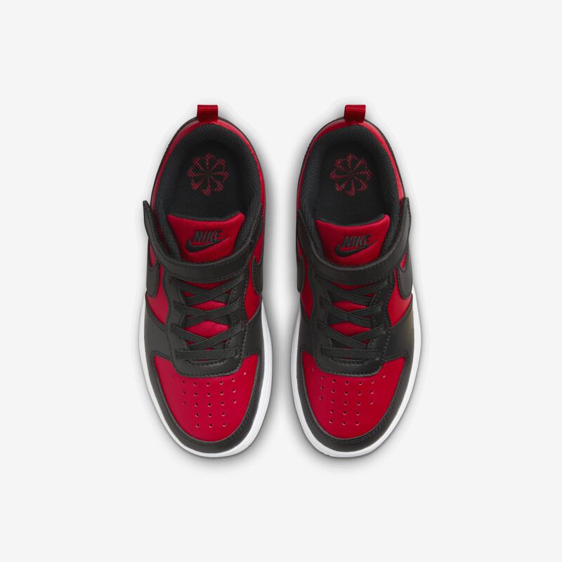 Nike Court Borough Low Recraft, Rojo Universitario/Blanco/Negro, hi-res