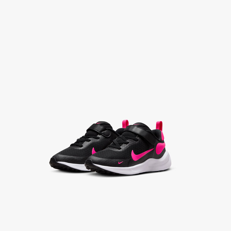 Nike Revolution 7, Negro/Blanco/Hiperrosa, hi-res