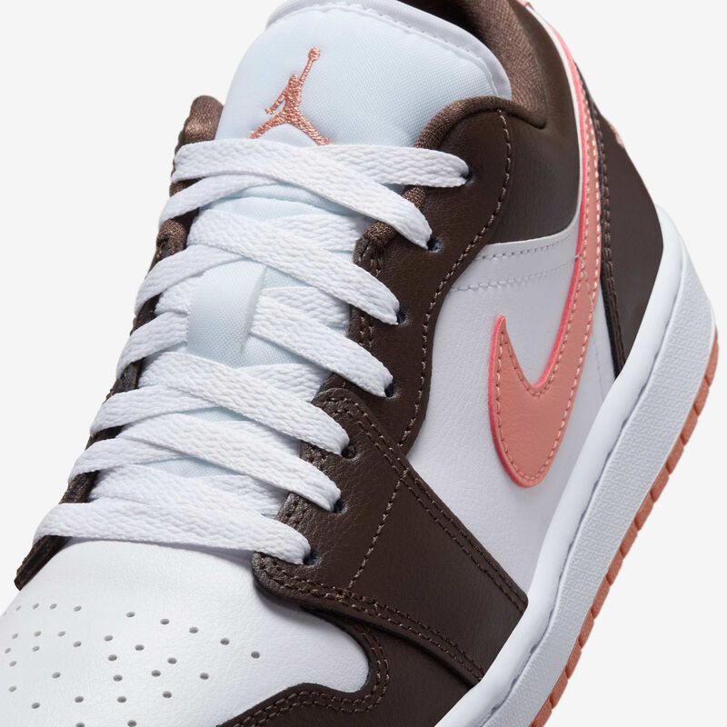 Air Jordan 1 Low, Blanco/Marrón Barroco/Raíz de Madder Claro, hi-res