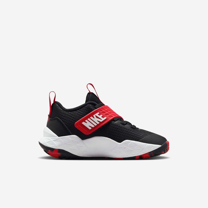Nike Team Hustle D 12, Negro/Rojo Universitario/Blanco, hi-res