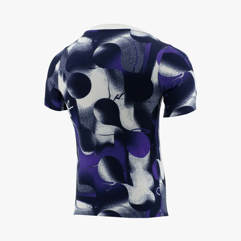 Nike Polo de entrenamiento Alianza Lima 2025, Blanco/Azul Marino Medianoche/Púrpura Psíquico/Dorado, hi-res