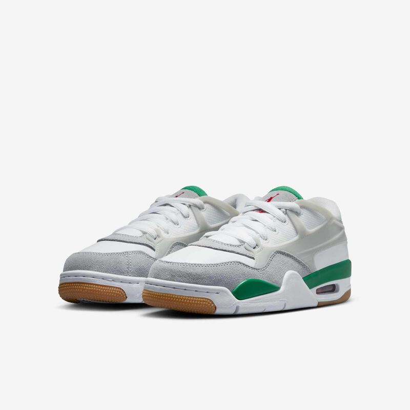 Air Jordan 4RM, Blanco/Gris Neutro/Gris Lobo/Verde Pino, hi-res