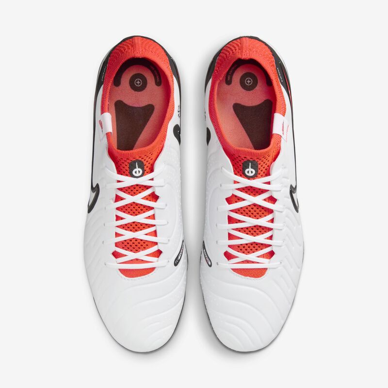 Nike Tiempo Legend 10 Elite FG, Blanco/Carmesí brillante/Negro, hi-res